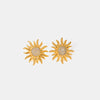 Ohrringe "Sonnenblume" aus Edelstahl