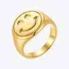 Ring "Smiley" Größe 6-7 aus Edelstahl