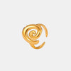 verstellbarer Ring "Spirale" aus Titanstahl