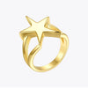 Ring "Stern" aus Edelstahl